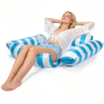 💦 4-Tube Inflatable Floating Bed – Ultra Comfort Pool Float 🛟 Stable & Relaxing Summer Lounge ☀️
