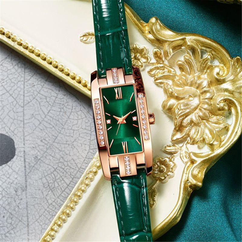Elegant Temperament Square Ladies Quartz Watch (BUY 1 GET 1 FREE)