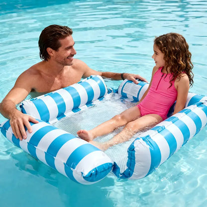 💦 4-Tube Inflatable Floating Bed – Ultra Comfort Pool Float 🛟 Stable & Relaxing Summer Lounge ☀️