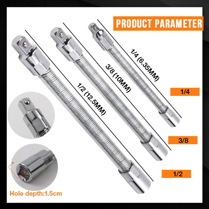 Electric Wrench Sleeve Universal Extension Rod