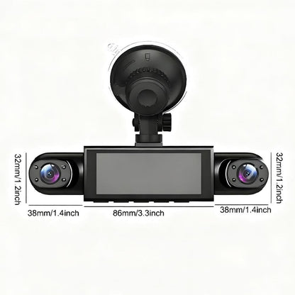 4-Channel 1080P Dash Cam – Full Car Protection with Night Vision & 24/7 Recording 🚗