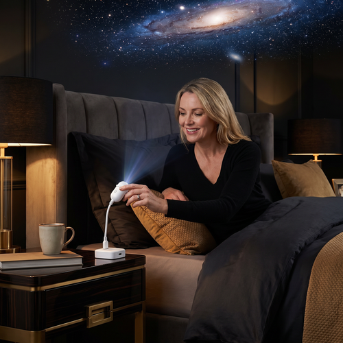 ✨ Modern Starry Sky Lamp – USB Galaxy Projector for Cozy Nights 🌙