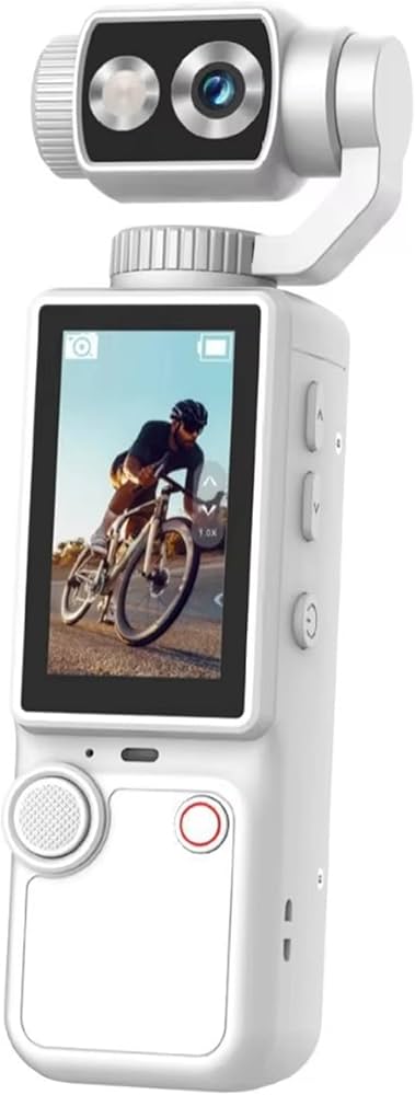 📸 Air Tab Pocket 4K Ultra HD Action Camera – 180° Flip Lens 🔄 | Built-in Fill Light 💡 | Includes Tripod 🏞️