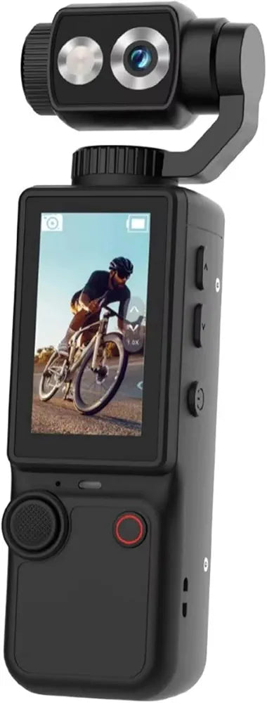 📸 Air Tab Pocket 4K Ultra HD Action Camera – 180° Flip Lens 🔄 | Built-in Fill Light 💡 | Includes Tripod 🏞️
